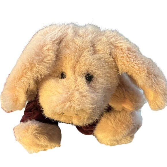 Vtg BOYDS BEARS "Primrose Pig" Purple Overalls Jointed Collectible Plush 10" T - Picture 12 of 16